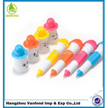 2015 novelty products for import plastic flexible cute smile face ballpoint pen